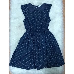 dELiA*S Navy & White Polka Dot Vintage Dress